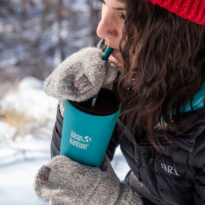 "Klean Kanteen Tumbler" termo puodelis su vakuumine izoliacija, smaragdo įlanka 7