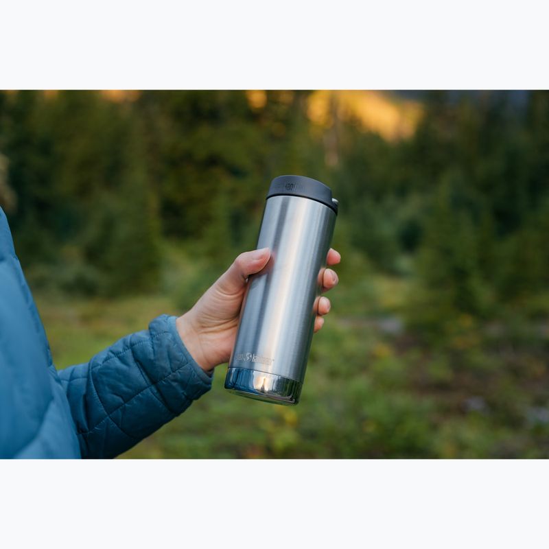 Terminis puodelis Klean Kanteen TKWide Cafe Cap 473 ml brushed stainless 2