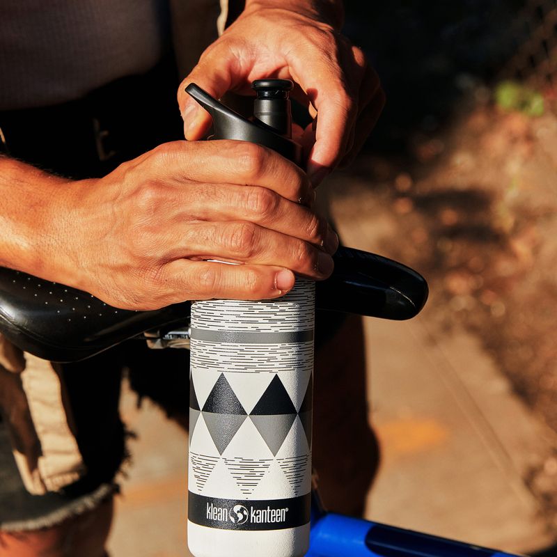 "Klean Kanteen Classic" siauras kelioninis butelis su pipirais 12