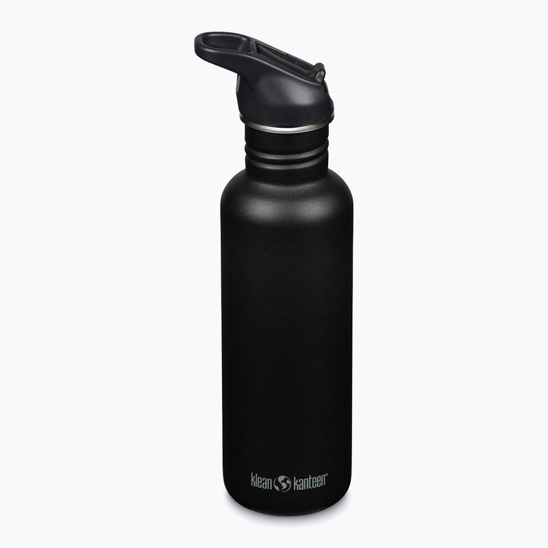 Turistinis butelis Klean Kanteen Classic Flip Seal Sport 800 ml black