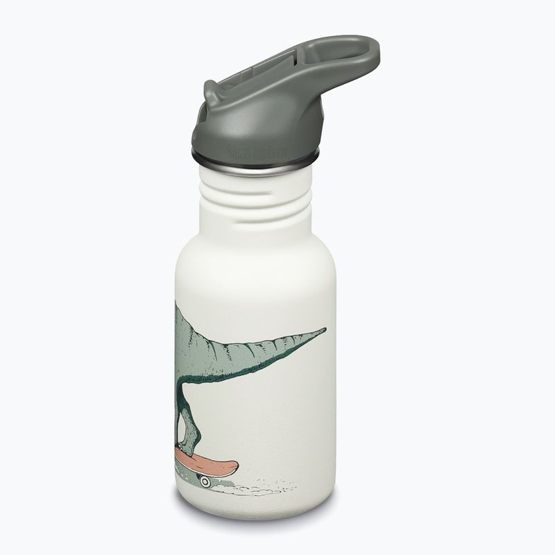 Vaikiškas turistinis butelis Klean Kanteen Flip Seal Sport Cap Straw 355 ml dino skate 2