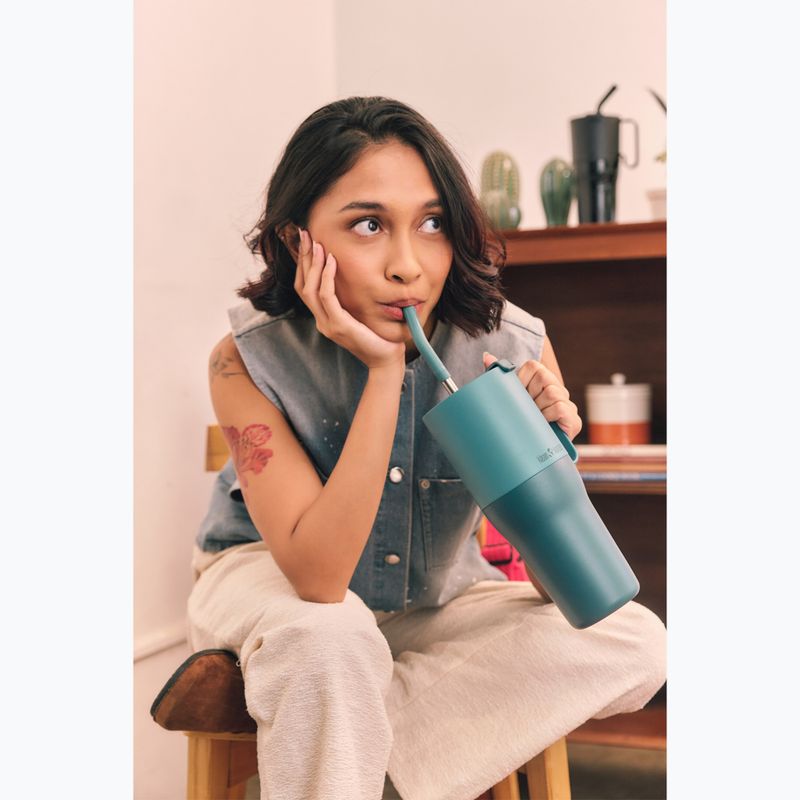 Termosas KLEAN KANTEEN Rise Tumbler Flip Straw 1064 ml brittany blue 5