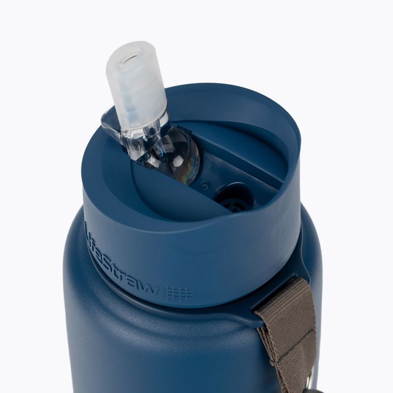 Lifestraw Go nerūdijančio plieno 710 ml mėlynas kelioninis buteliukas LSGOSSMB1 3
