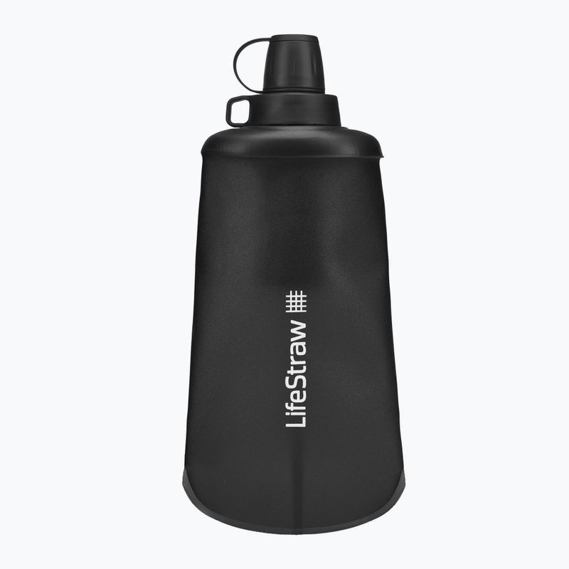 Lifestraw Peak Squeeze 650 ml kelioninis buteliukas juodas LSPSFMLGRWW