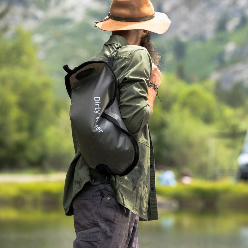 "Lifestraw Peak Large Gravity Bag" 8 l tamsiai pilkas vandens filtras 3