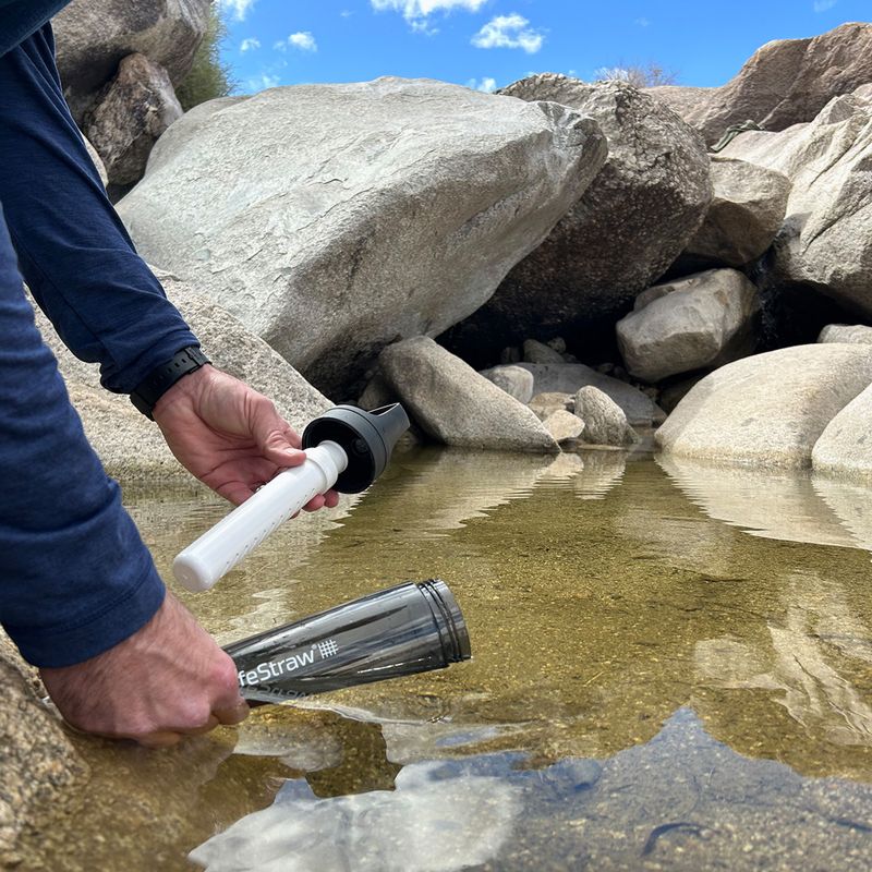 "Lifestraw Go 2.0" kelioninis buteliukas su filtru 650 ml, juodas 5