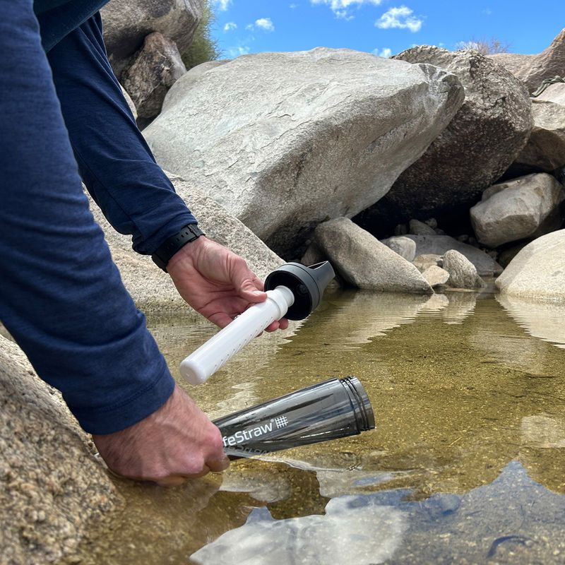 "Lifestraw Go 2.0" kelioninis butelis su filtru 1 l, juodas 5