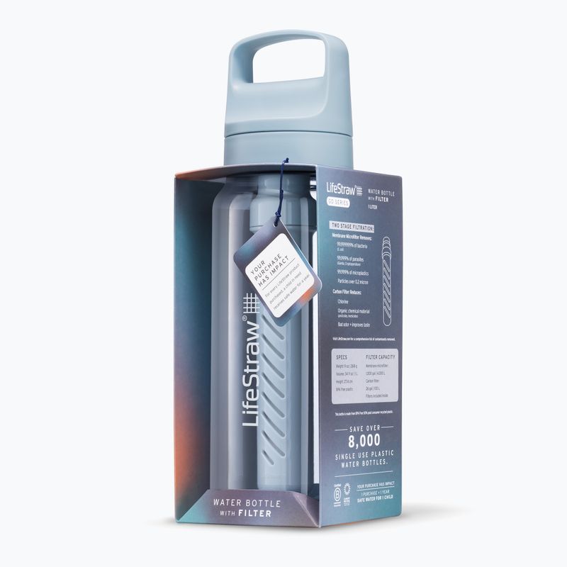 "Lifestraw Go 2.0" kelioninis butelis su filtru 1 l islandiškai mėlynas 4
