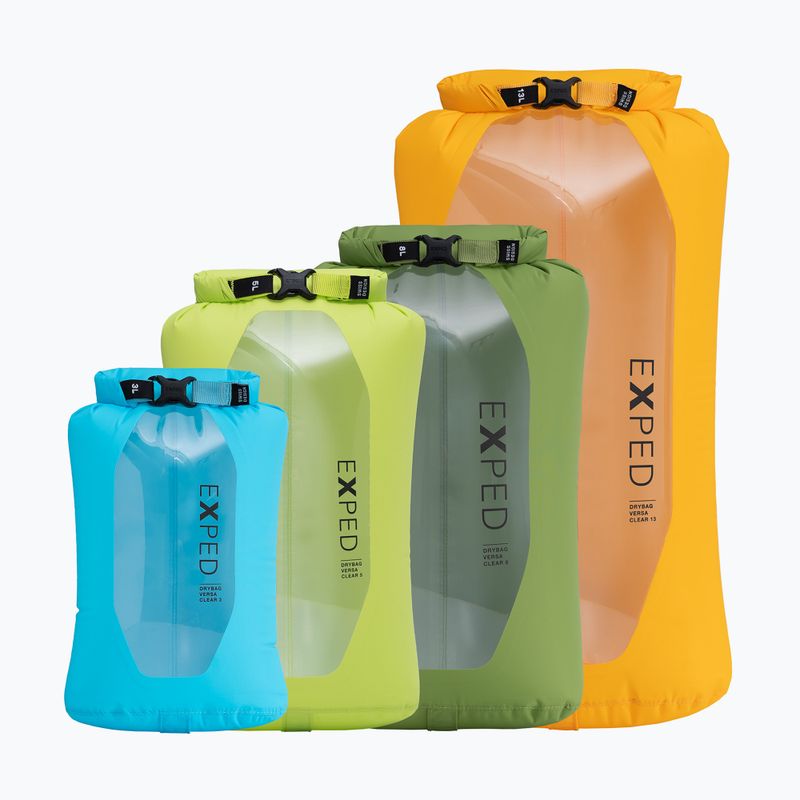 Vandeniui atsparus maišas Exped Drybag Versa Clear 3 l cyan 3