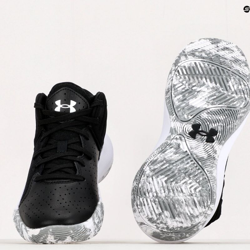 Under Armour GS Jet '21 001 juodai balti vaikiški krepšinio bateliai UAR-3024794001-001-4.5 10