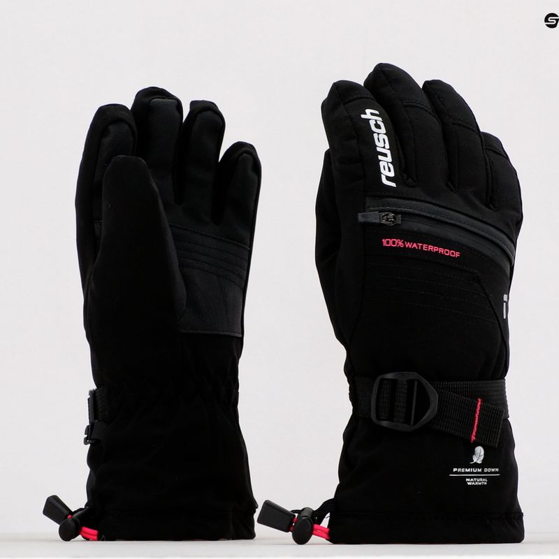 Reusch Lando R-TEX XT vaikiškos slidinėjimo pirštinės juodos 61/61/243/7720 9