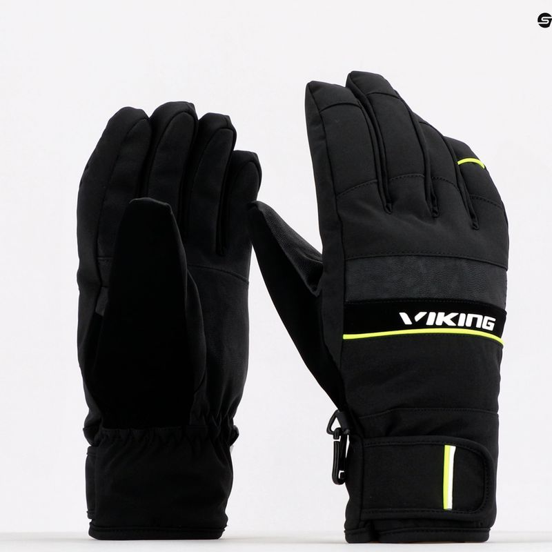 Vyriškos slidinėjimo pirštinės Viking Masumi geltonos 110231464 9