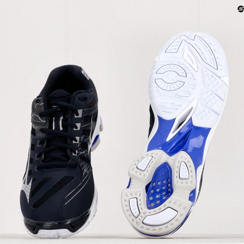 Vyriški tinklinio bateliai Mizuno Wave Voltage navy blue V1GA216001 11