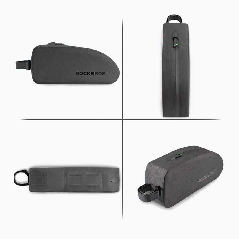 Rockbros dviračio rėmo krepšys AS-019 1,5 l juodas 2