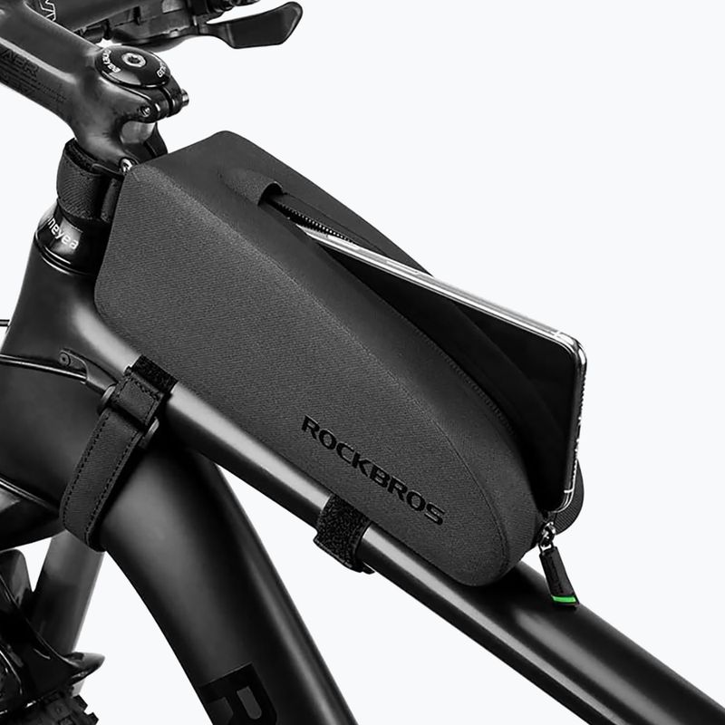 Rockbros dviračio rėmo krepšys AS-019 1,5 l juodas 8