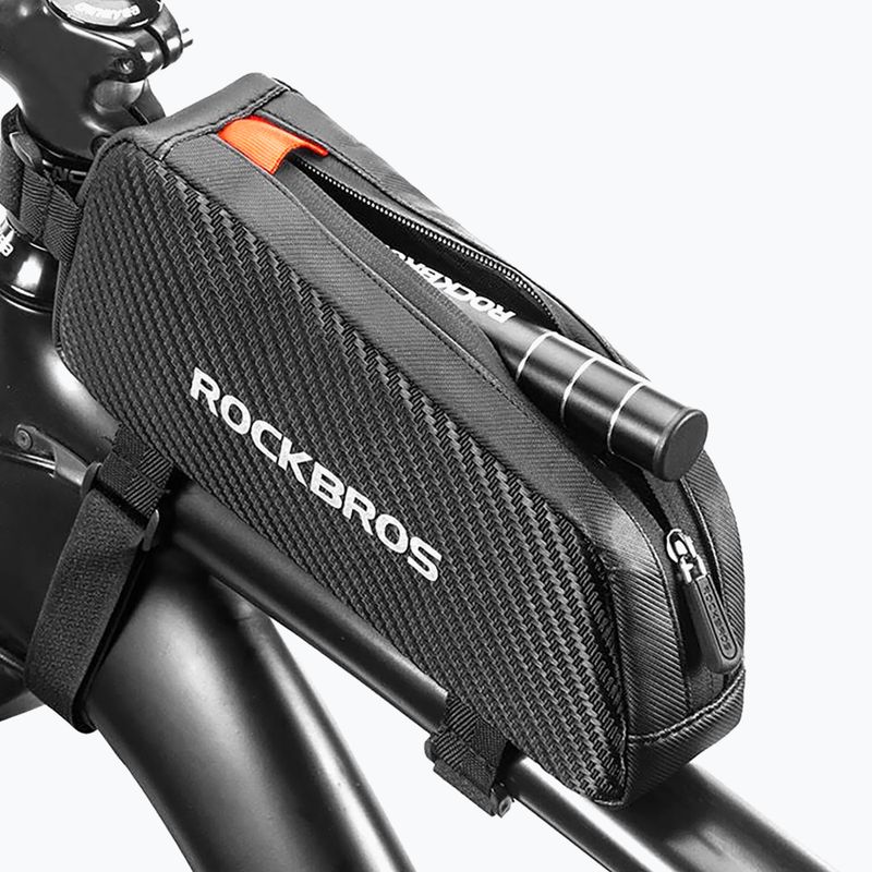 "Rockbros" krepšys dviračio rėmui 1 l juodas 6