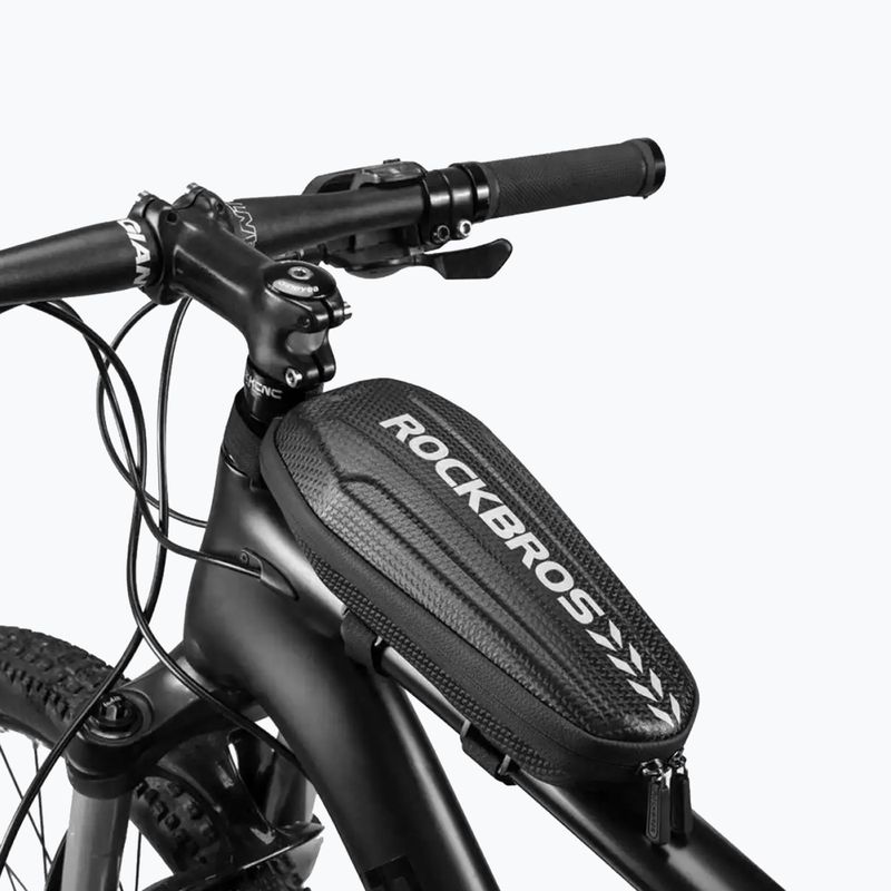 "Rockbros B62-1" 3 l juodos spalvos krepšys dviračio rėmui
