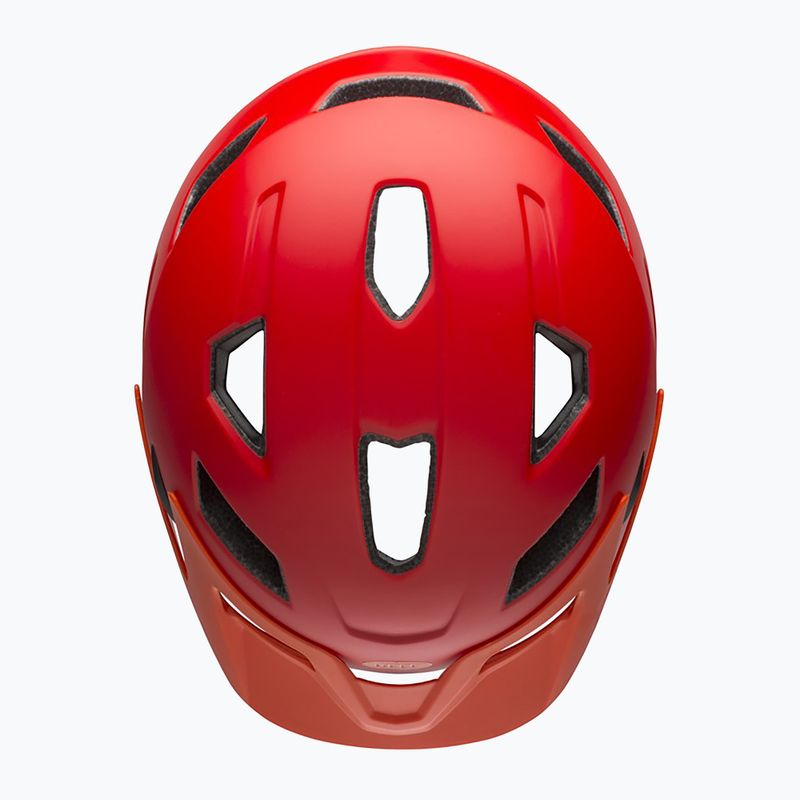 Vaikiškas dviračio šalmas Bell Sidetrack Integrated MIPS Jr matte red/orange 4