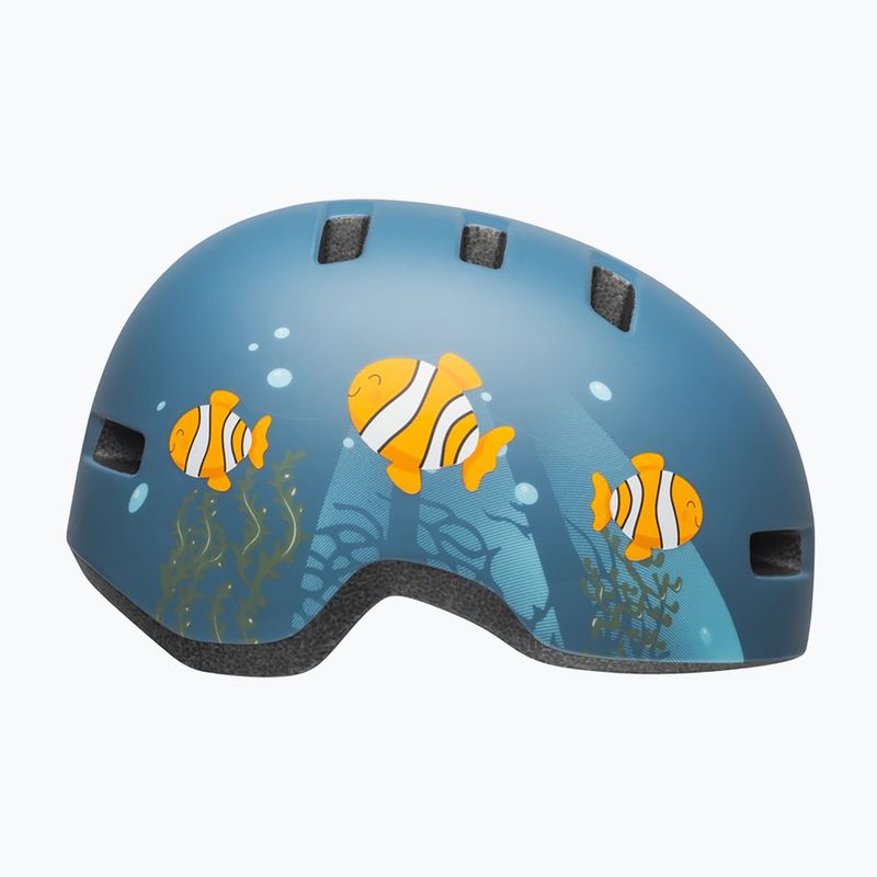 Vaikiškas dviračio šalmas Bell Lil Ripper clown fish matte gray/blue 2