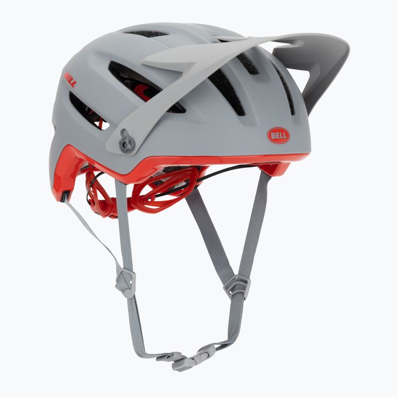 Dviračio šalmas Bell 4Forty Integrated MIPS matte gloss gray/crimson 8