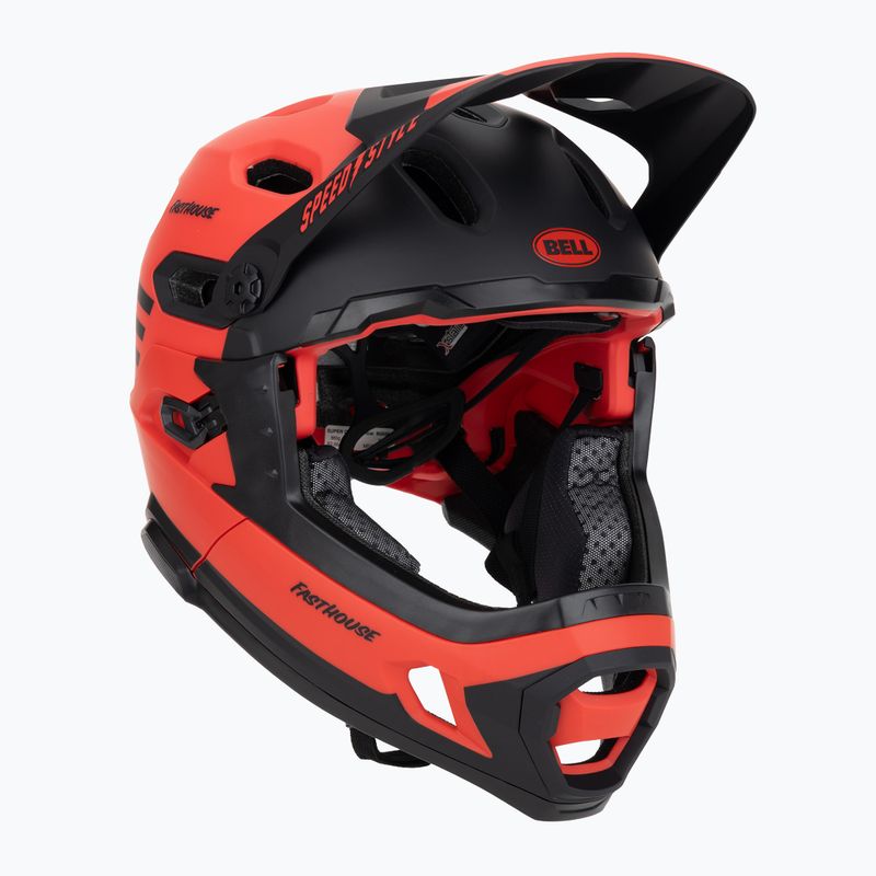 Dviračio šalmas Bell FF Super DH MIPS Spherical fasthouse matte gloss red/black 8
