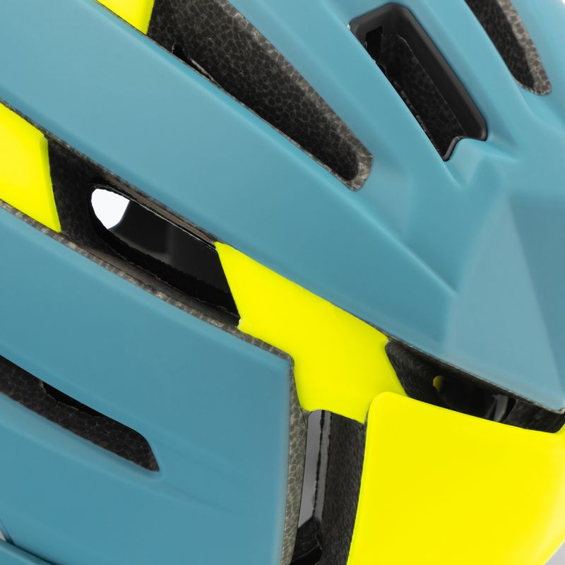 Bell FF Super Air R MIPS Spherical matinis blizgus mėlynas hi-viz dviračių šalmas 7