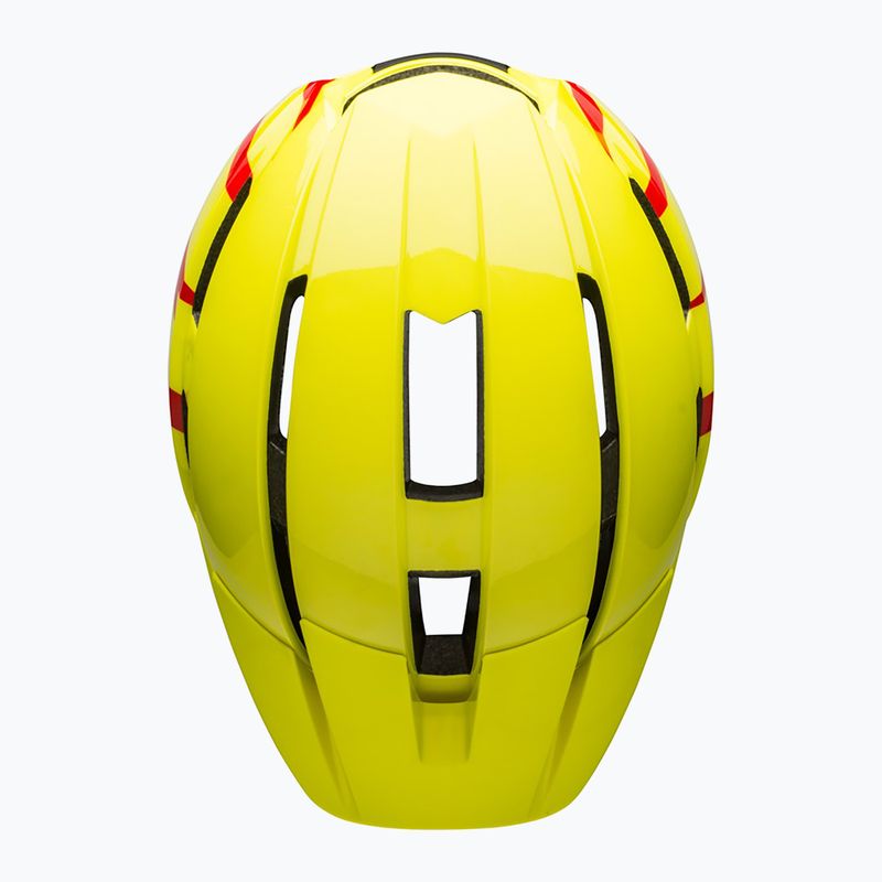 Vaikiškas dviračio šalmas Bell Sidetrack II Jr gloss hi-viz/red 4