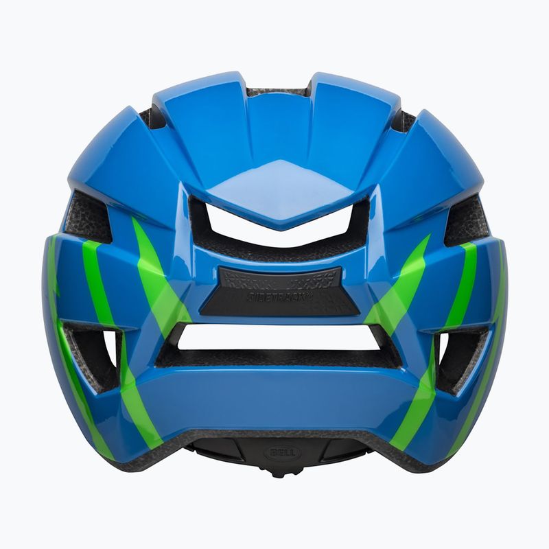 Vaikiškas dviračio šalmas Bell Sidetrack II strike gloss blue/green 3