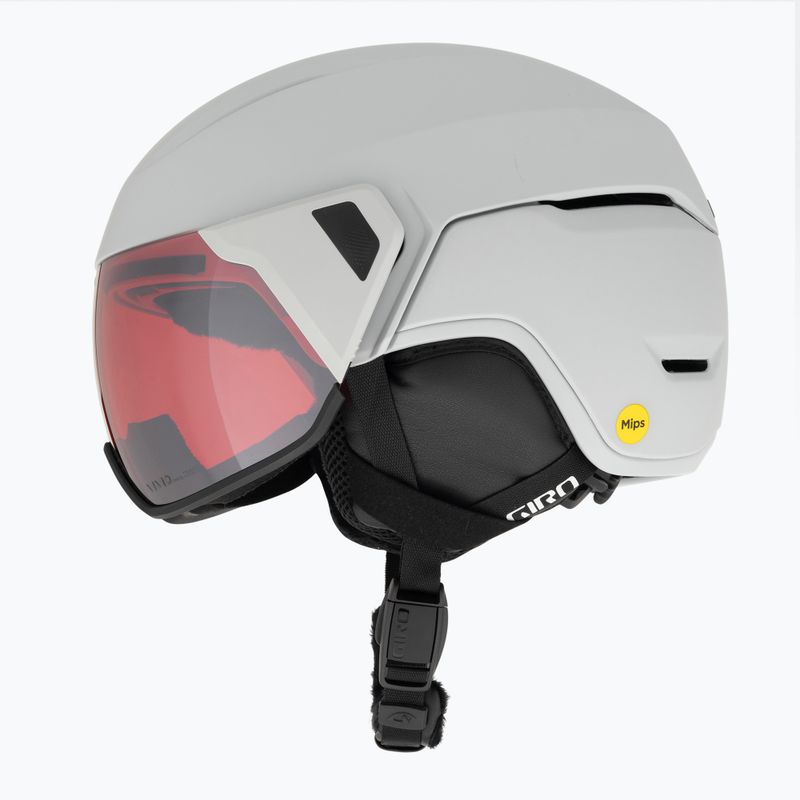 Slidinėjimo šalmas Giro Orbit Spherical matte light grey/vivid ember 5