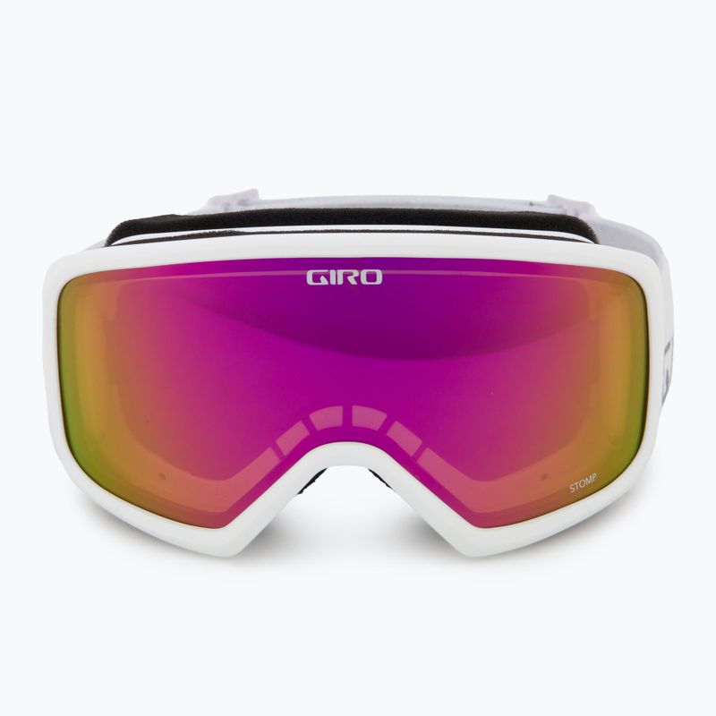 Vaikiški slidinėjimo akiniai Giro Stomp white wordmark/ amber pink 2