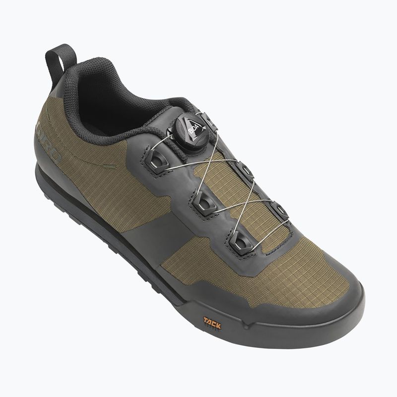 Vyriški platforminiai dviračių batai Giro Tracker Boa dark shadow/trail green 2