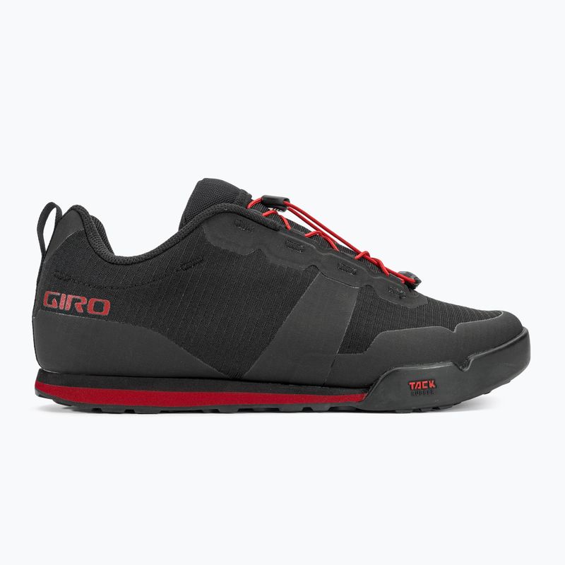 Vyriški platforminiai dviračių batai Giro Tracker Fastlace black/bright red 2