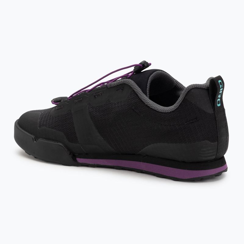 Moteriški platforminiai dviračių bateliai Giro Tracker Fastlace black/throwback purple 3