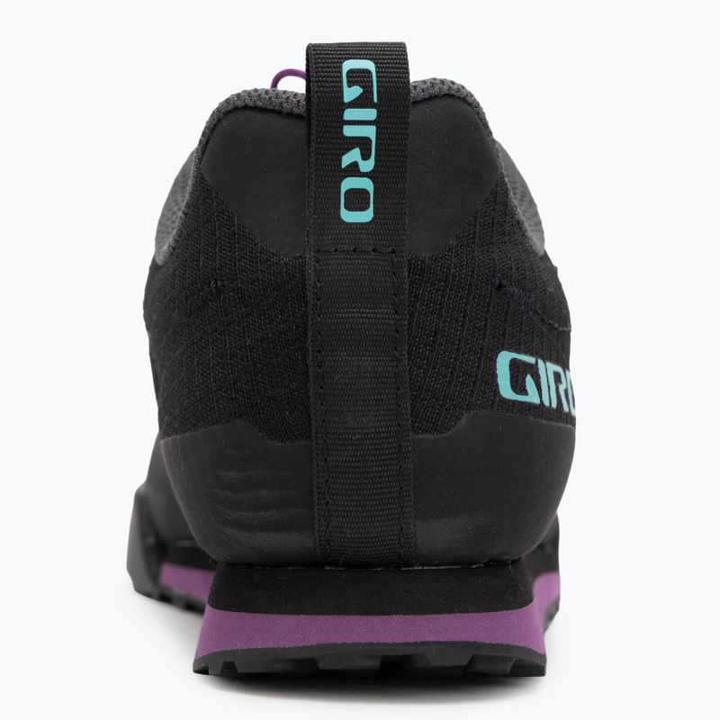 Moteriški platforminiai dviračių bateliai Giro Tracker Fastlace black/throwback purple 6