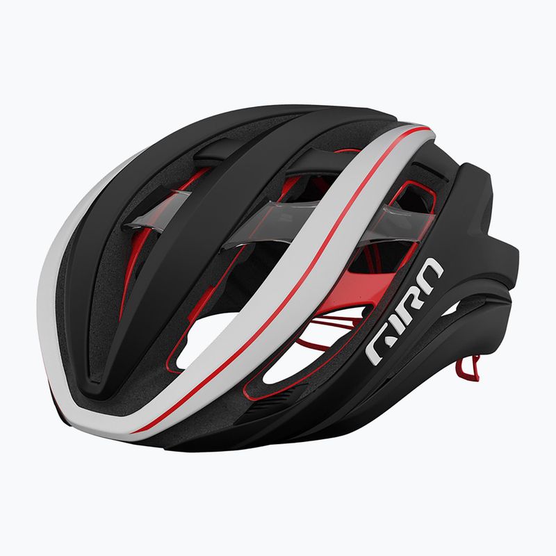 Dviračio šalmas Giro Aether Spherical MIPS matte black/white/red