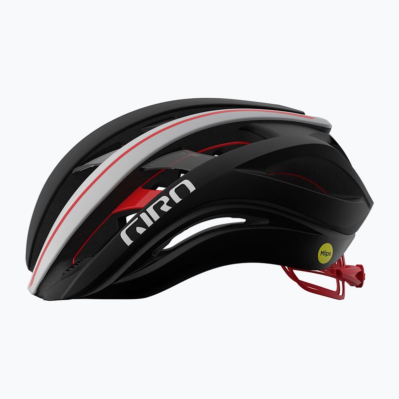 Dviračio šalmas Giro Aether Spherical MIPS matte black/white/red 2