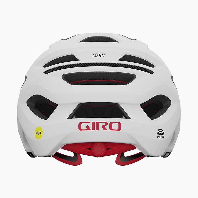 Dviračio šalmas Giro Merit Spherical MIPS matte white/black 4