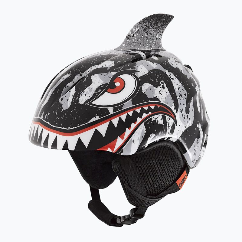 Vaikiškas slidinėjimo šalmas Giro Launch Plus black/grey tiger shark