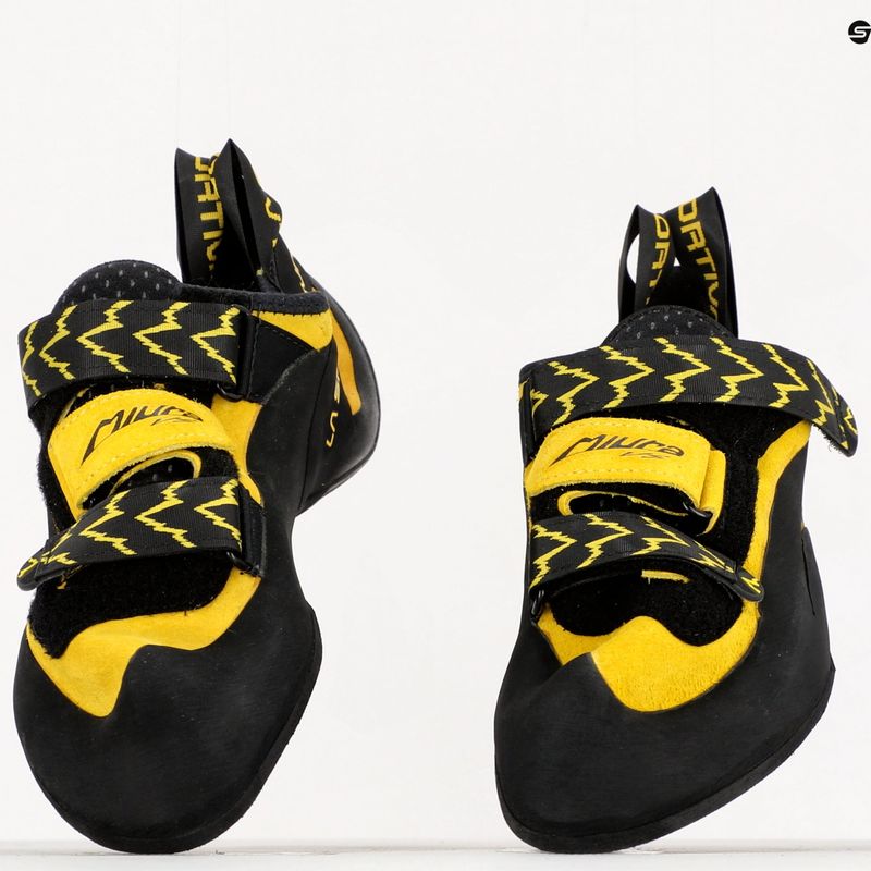 La Sportiva Miura VS vyriški laipiojimo bateliai black/yellow 555 11