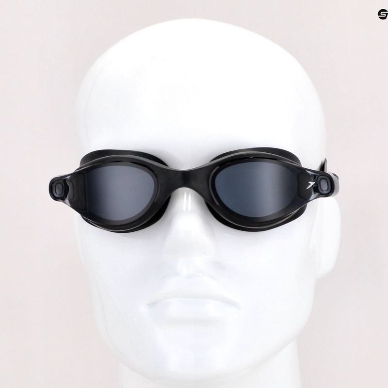 Speedo Vue juodi/sidabriniai/šviesiai dūminiai plaukimo akiniai 68-10961G794 7