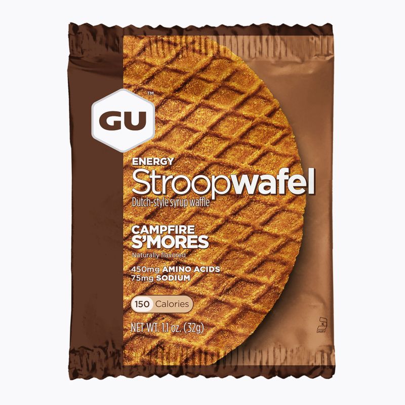 Užkandis GU Energy Stroopwaffle 32 g campfire s'mores