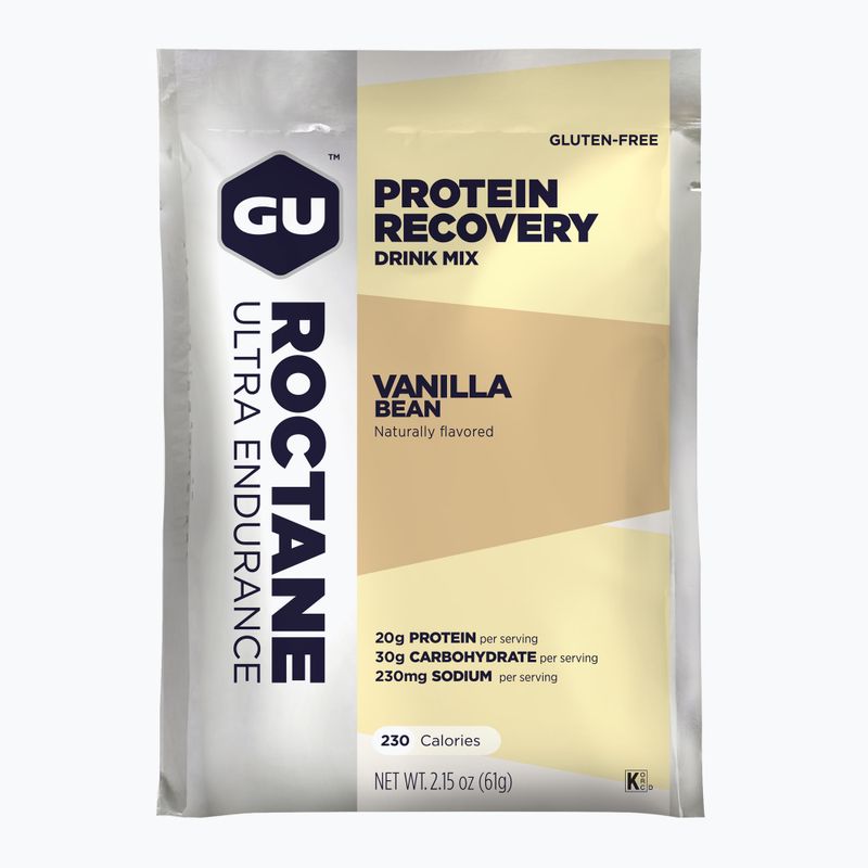 Regeneruojantis gėrimas GU Roctane Recovery Drink Mix vanilla bean