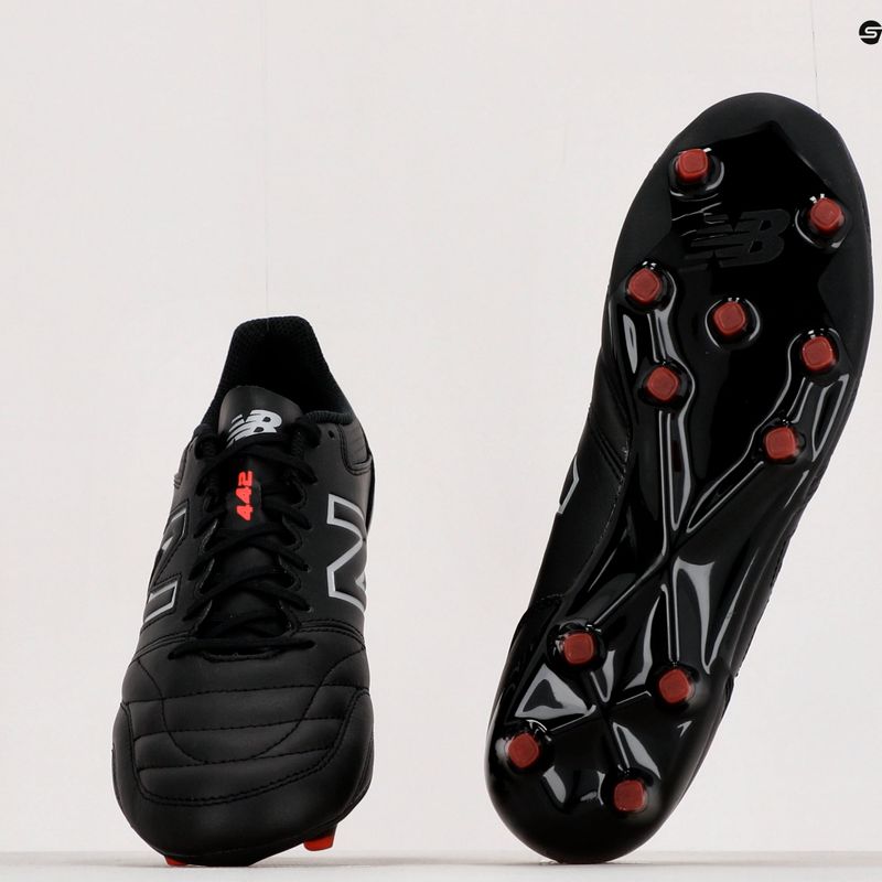 Vyriški futbolo bateliai New Balance 442 V2 Team FG juodi MS42FBK2.D.075 11