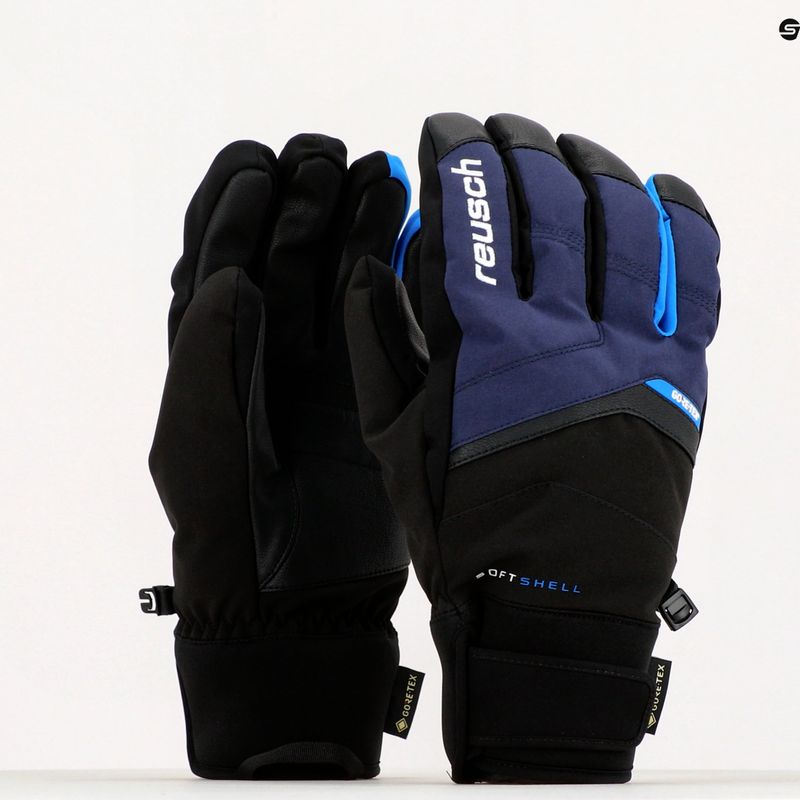 Reusch Blaster GTX slidinėjimo pirštinės juoda/mėlyna 61/01/329 9