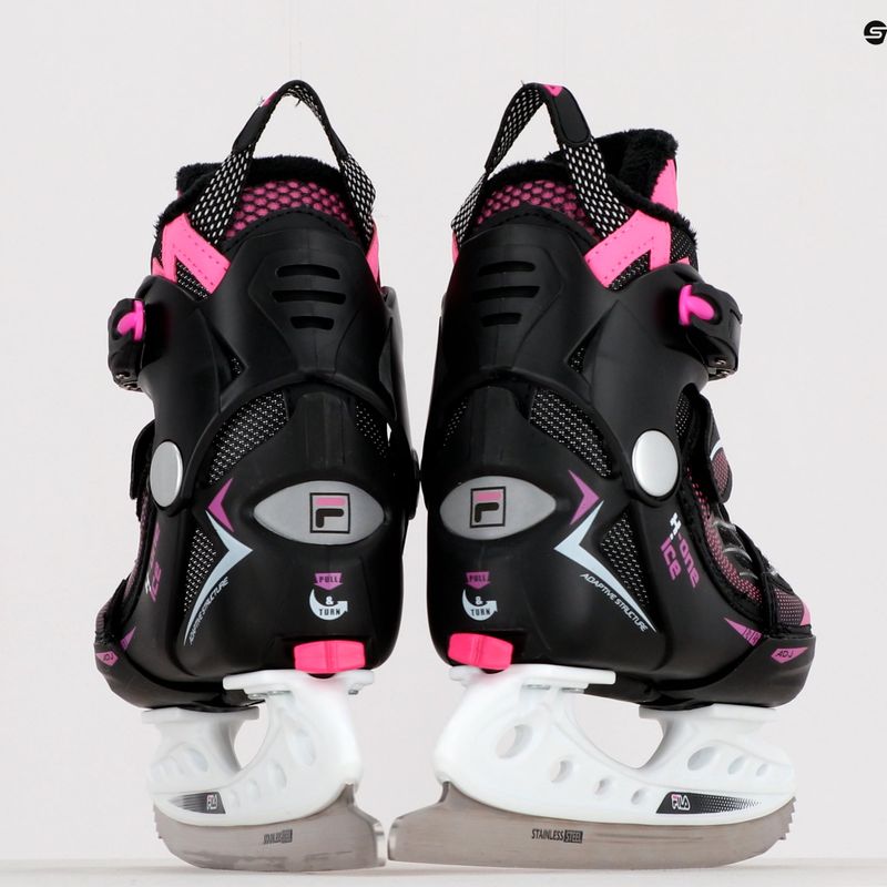 FILA X-One G black/pink vaikiškos pačiūžos 11