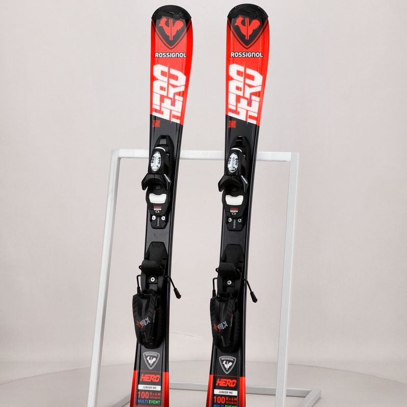 Vaikiškos kalnų slidės Rossignol Hero 100-140 + Kid4 red 13