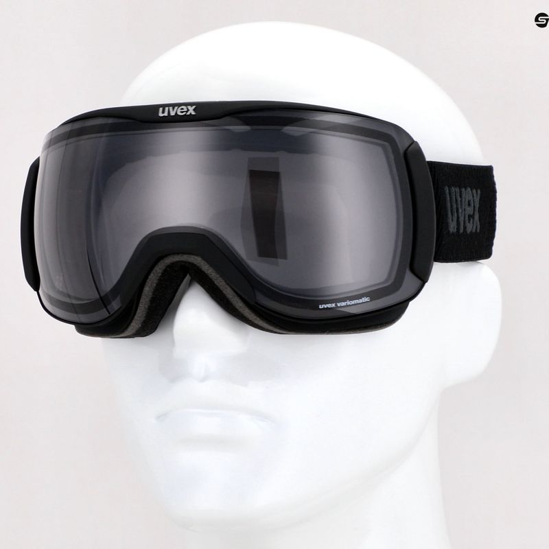 Slidinėjimo akiniai UVEX Downhill 2100 VPX black mat/variomatic polavision 55/0/390/2030 11
