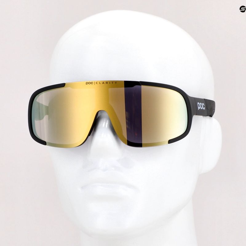 POC Aspire uranium black/clarity road gold dviračių akiniai 7