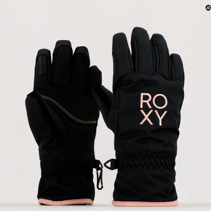 Vaikiškos snieglenčių pirštinės ROXY Freshfields true black 8
