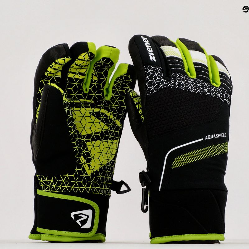 Ziener Lonzalo AS vaikiška slidinėjimo pirštinė juoda 801922 8